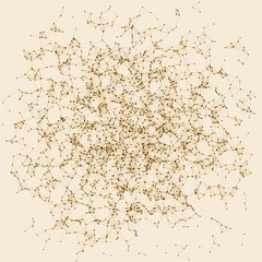 Network Mesh Procedural Art background illustration