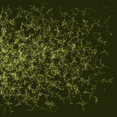 Network Mesh Procedural Art background illustration