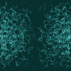 Network Mesh Procedural Art background illustration