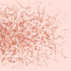 Network Mesh Procedural Art background illustration