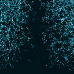 Network Mesh Procedural Art background illustration