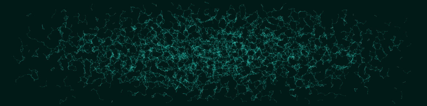 Network Mesh Procedural Art background illustration