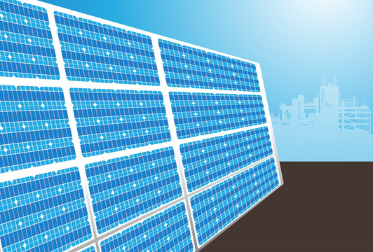 Solar Panels,Green energy, vector design