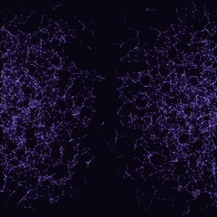 Network Mesh Procedural Art background illustration