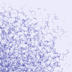 Network Mesh Procedural Art background illustration