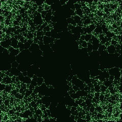 Network Mesh Procedural Art background illustration