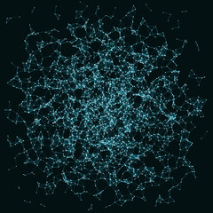 Network Mesh Procedural Art background illustration