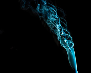 colored smoke with white background