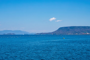 Tableland Mt. YASHIMA in the seto inland sea,Takamatsu,Kagawa,Shikoku,Japan