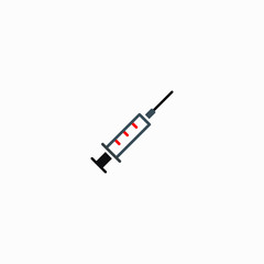 illustration of syringe with needle
