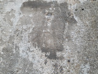 Gray cement background There are signs of separation Has been used for many years
