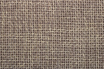 Fototapeta na wymiar Texture brown canvas fabric as background, sack texture