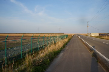 This is the situation along the coast, especially in Hamadori, Fukushima Prefecture in 2017.