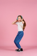 Dancing and singing. Teenager listen music. Recommended music based initial interest. Free music...