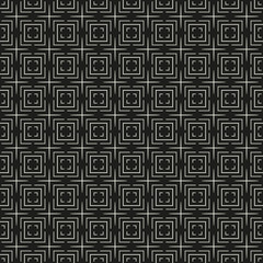 Black and white seamless pattern. Geometric background pattern in retro style