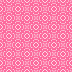 Pink seamless pattern. Geometric background pattern in retro style.
