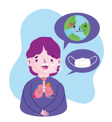 covid 19 coronavirus pandemic, boy cough world