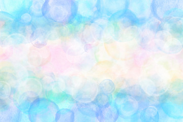 空 雲 夏 ブルー 水彩 背景