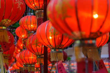 Lanterns at Buddhist Temple