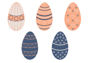 set of easter eggs