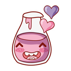 jam hearts breakfast food cute kawaii isolated icon