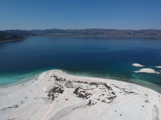 The Salda Lake like Maldives from Burdur Turkey