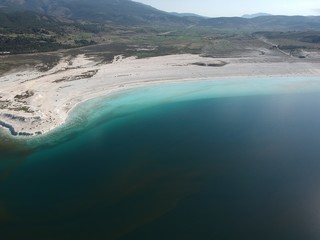 The Salda Lake like Maldives from Burdur Turkey
