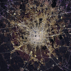 Map Milano city. Italia