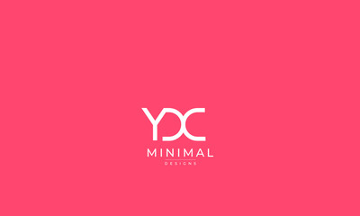 Alphabet letter icon logo YDC