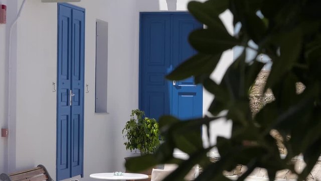 greece folegandros island blue door tradition white hotel 