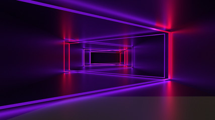 3d rendering, glowing lines, neon lights, abstract psychedelic background, ultraviolet, vibrant...