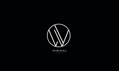 Alphabet letter icon logo W