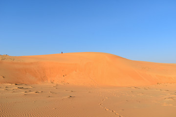 Fototapeta na wymiar Desierto africano de Lampoul, Senegal, dunas