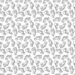 vector seamless pattern of vehicle transportation in white background. can be used for printing, textile, fabric.
