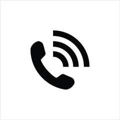 Phone icon isolated on white background. Phone icon in trendy design style.