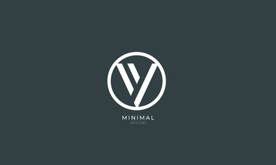 Alphabet letter icon logo V