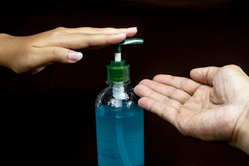 Hand wash alcohol gel ,For the killing of the Covid19 virus and the spread of deadly diseases...