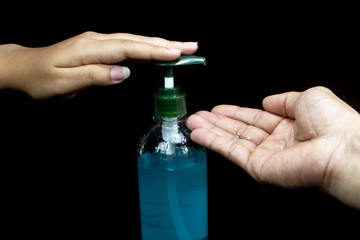 Hand wash alcohol gel ,For the killing of the Covid19 virus and the spread of deadly diseases...