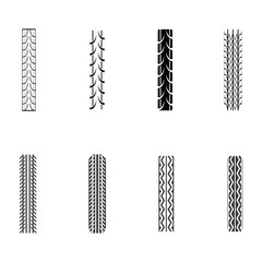 Tire vector icon illustration design template
