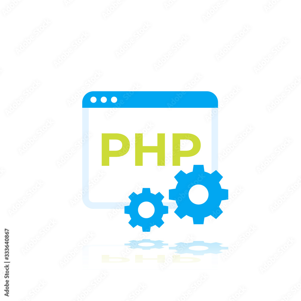 Poster php vector icon, flat art