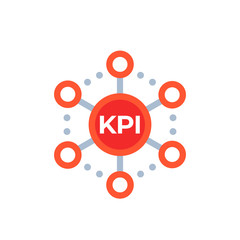 KPI Key Performance Indicator, vector icon