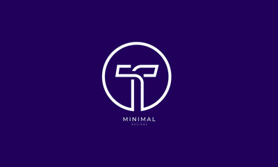 Alphabet letter icon logo T