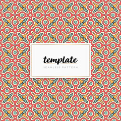 Background mandala seamless pattern vector