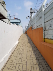 view of silent alley in the city