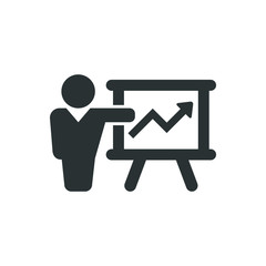 Business presentation icon