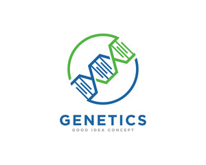 DNA Logo Icon Design Vector
