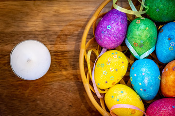 easter holiday colorful decorations