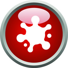 Coronavirus Button Icon Template Vector