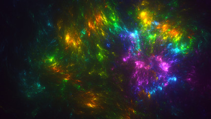 3D rendering abstract technology fractal background