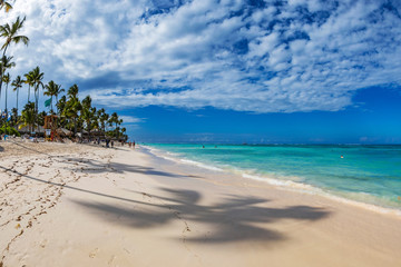 Beautiful sand beach in Punta Cana
